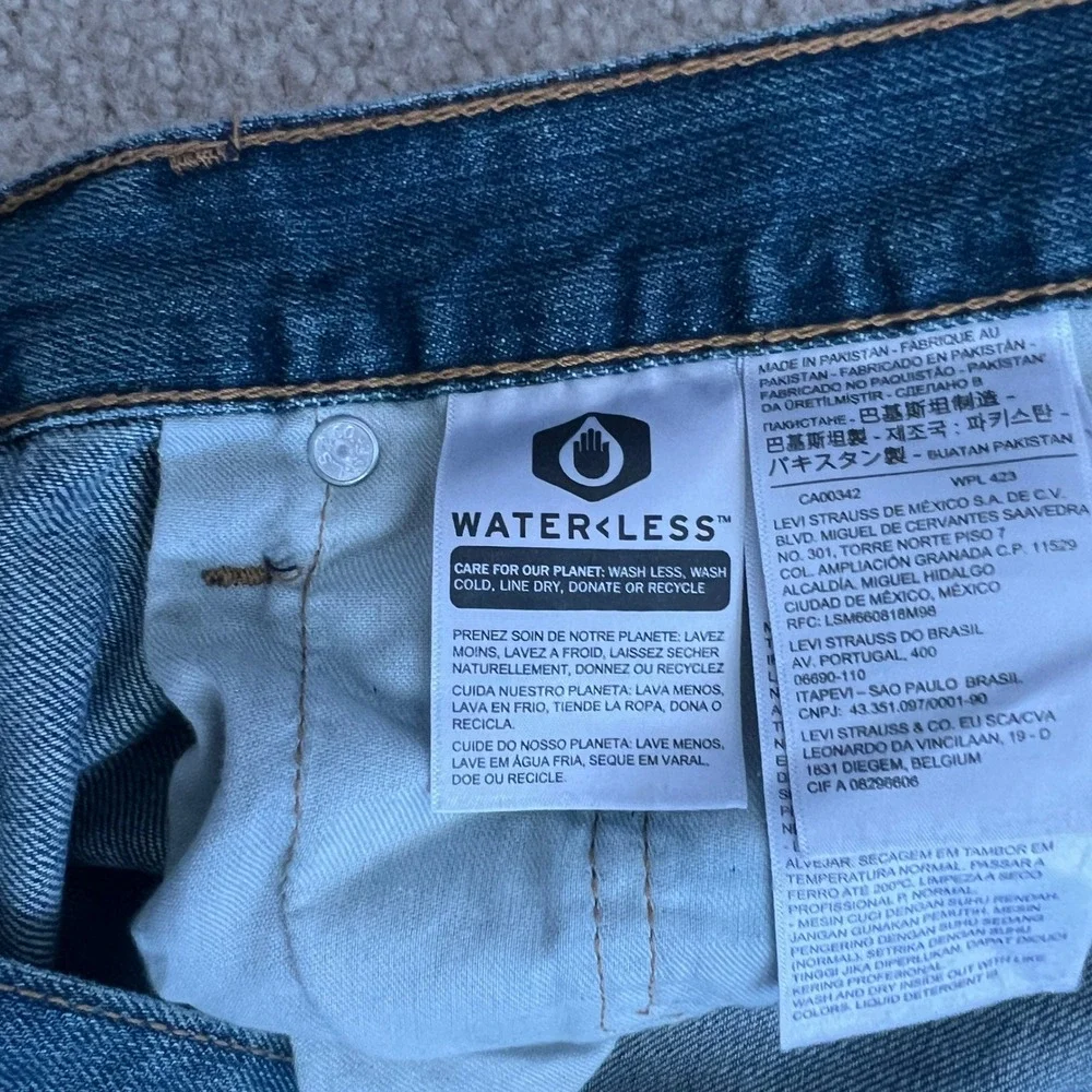 Levi's‎ 559 Relaxed Straight Fit Jeans Mens Size 40x30 Blue Denim Waterless
